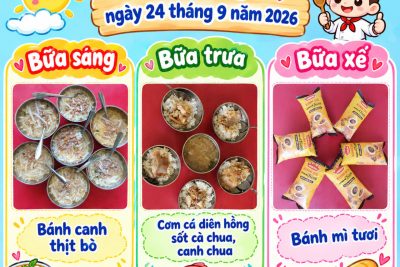 bữa ăn ngày 24/9/2026